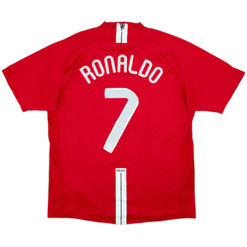 2007-09 Manchester United Home Shirt Ronaldo #7 - 6/10 - (L)