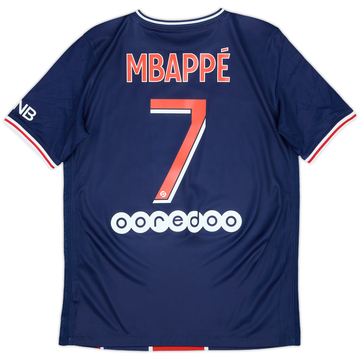 2020-21 Paris Saint-Germain Home Shirt Mbappe #7 - 9/10 - (XL.Boys)