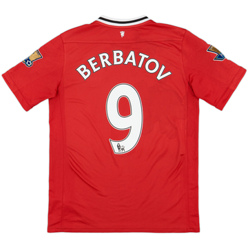 2011-12 Manchester United Home Shirt Berbatov #9 - 9/10 - (XL.Boys)