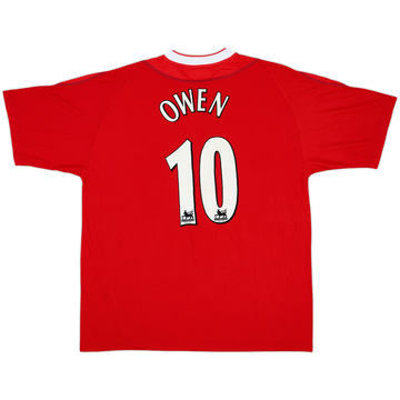 2002-04 Liverpool Home Shirt Owen #10 - 8/10 - (L)