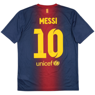 2012-13 Barcelona Basic Home Shirt Messi #10 - 7/10 - (M)