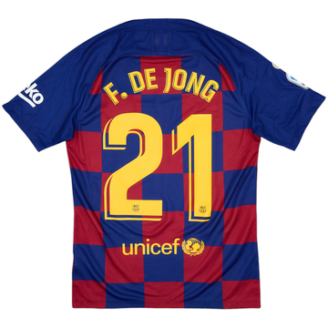 2019-20 Barcelona Home Shirt F.De Jong #21 - 9/10 - (S)