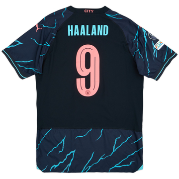2023-24 Manchester City Authentic Third Shirt Haaland #9 - 10/10 - (XL)