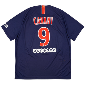 2018-19 Paris Saint-Germain Home Shirt Cavani #9 - 8/10 - (XL)