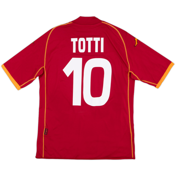 2008-09 Roma Home Shirt Totti #10 - 8/10 - (M)
