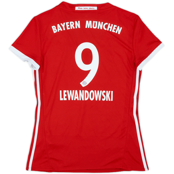 2016-17 Bayern Munich Home Shirt Lewandowski #9 - 7/10 - (Women's M)