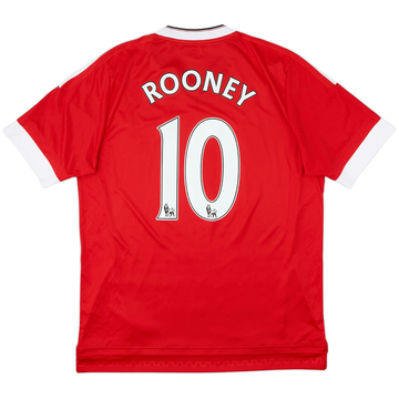 2015-16 Manchester United Home Shirt Rooney #10 - 8/10 - (L)