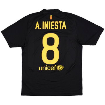 2011-12 Barcelona Away Shirt A.Iniesta #8 - 8/10 - (M)