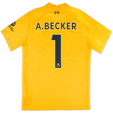 2021-22 Liverpool GK S/S Shirt A.Becker #1 - 9/10 - (S)