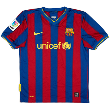 2009-10 Barcelona Home Shirt - 7/10 - (L.Boys)