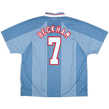 1996-97 England Away Shirt Beckham #7 - 10/10 - (XXL)