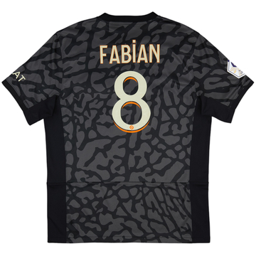 Camiseta de la tercera equipación del Paris Saint-Germain 2023-24 Fabian #8 - 10/10 - (L)