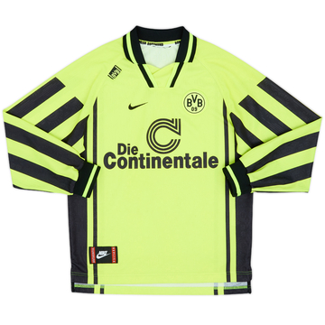 1996-97 Borussia Dortmund Home L/S Shirt - 8/10 - (L.Boys)