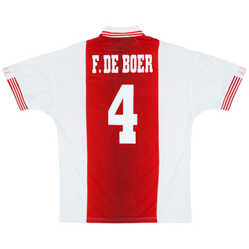 1997-98 Ajax Home Shirt F.De Boer #4 - 7/10 - (M)