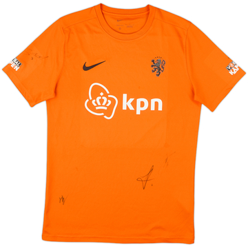 2022-23 Netherlands Nike 'Voetbal Kampen' Signed Training Shirt - 9/10 - (M)