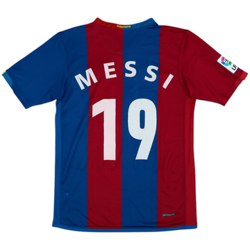 2006-07 Barcelona Home Shirt Messi #19 - 6/10 - (XL.Boys)