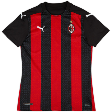 2020-21 AC Milan Home Shirt - 9/10 - (Women's XS)