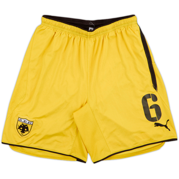 2009-10 AEK Athens Player Issue Away Shorts #6 - 5/10 - (M)