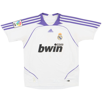 2007-08 Real Madrid Home Shirt - 5/10 - (S.Boys)
