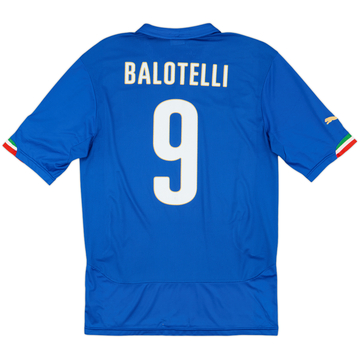 2014-15 Italy Home Shirt Balotelli #9 - 9/10 - (L)