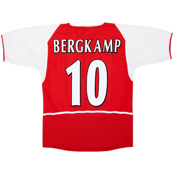 2002-04 Arsenal Home Shirt Bergkamp #10 - 7/10 - (XL.Boys)
