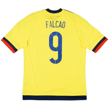 2015 Colombia Copa America Home Shirt Falcao #9 - 6/10 - (XL.Boys)