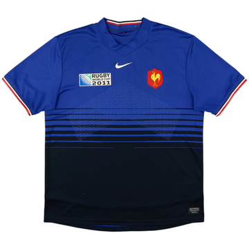2011-12 France Rugby Home Shirt - 8/10 - (XL)