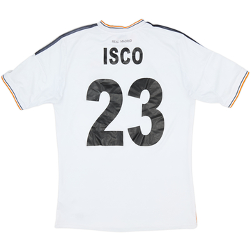 2013-14 Real Madrid Home Shirt Isco #23 - 7/10 - (XL.Boys)