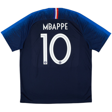2018 France Home Shirt Mbappe #10 - 8/10 - (XL)