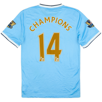 2013-14 Manchester City Home Shirt Champions #14 - 7/10 - (S)