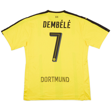 2016-17 Borussia Dortmund Home Shirt Dembele #7 - 8/10 - (XL)
