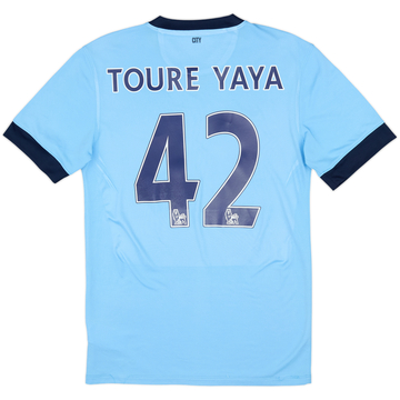 2014-15 Manchester City Home Shirt Toure Yaya #42 - 6/10 - (S)