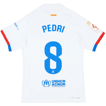 2023-24 Barcelona Authentic Away Shirt Pedri #8 - 9/10 - (S)