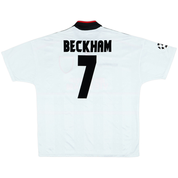 1997-99 Manchester United Away Shirt Beckham #7 - 9/10 - (XXL)