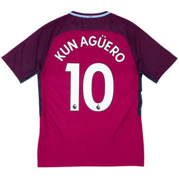 2017-18 Manchester City Away Shirt Kun Aguero #10 - 6/10 - (M)