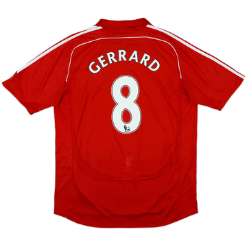 2006-08 Liverpool Home Shirt Gerrard #8 - 6/10 - (XL)