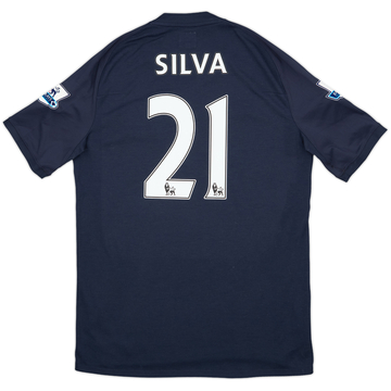 2010-12 Manchester City Away Shirt Silva #21 - 8/10 - (L)