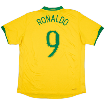 2006-08 Brazil Home Shirt Ronaldo #9 - 6/10 - (M)