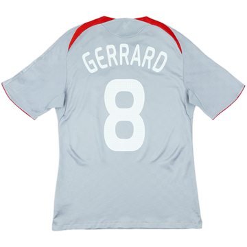 2008-09 Liverpool Away Shirt Gerrard #8 - 6/10 - (S)