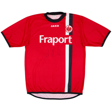 2005-06 Eintracht Frankfurt Signed Home Shirt - 8/10 - (XL)