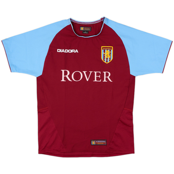 2003-04 Aston Villa Home Shirt - 8/10 - (M.Boys)