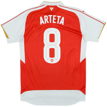 2015-16 Arsenal Home Shirt Arteta #8 - 5/10 - (M)