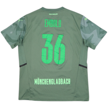 2021-22 Borussia Monchengladbach Away Shirt Embolo #36 - 6/10 - (L.Boys)