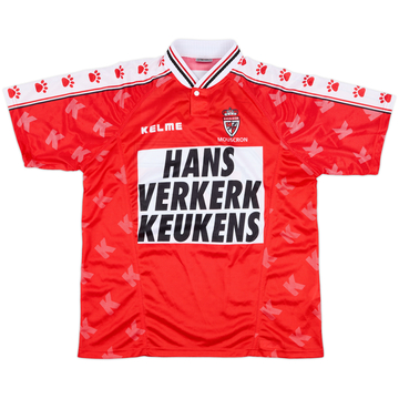 1998-99 Royal Excel Mouscron Match Issue Home Shirt #25