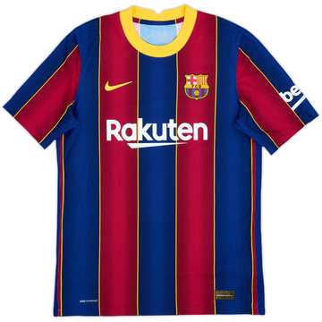 2020-21 Barcelona Authentic Home Shirt - 8/10 - (L.Boys)