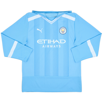 2022-23 Manchester City Puma Oversized Winter Jersey - 8/10 - (M)