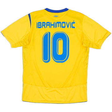 2005-06 Sweden Home Shirt Ibrahimovic #10 - 10/10 - (M)