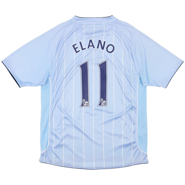 2007-08 Manchester City Home Shirt Elano #11 - 6/10 - (L)