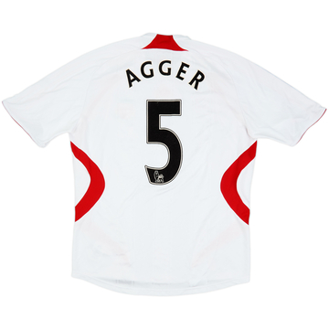 2007-08 Liverpool Away Shirt Agger #5 - 7/10 - (L)