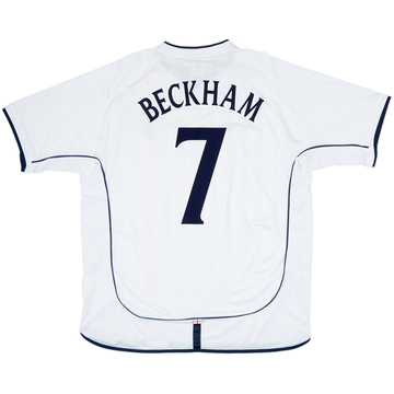 2001-03 England Home Shirt Beckham #7 - 7/10 - (XXL)